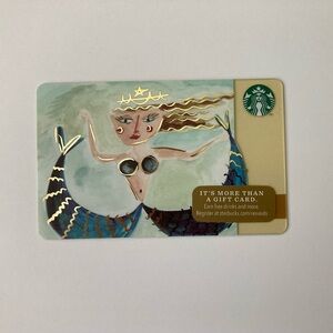 Starbucks Siren 2014 Limited Edition Mermaid Gift Card Collectible New